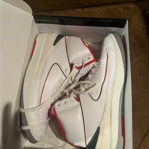 White and Red Men's Sneakers